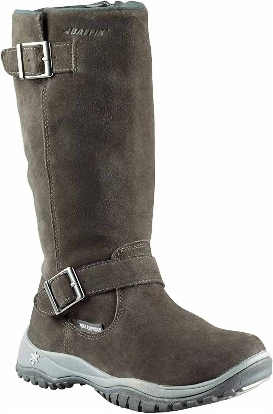 NEW BAFFIN women's charlee snow boot in gray